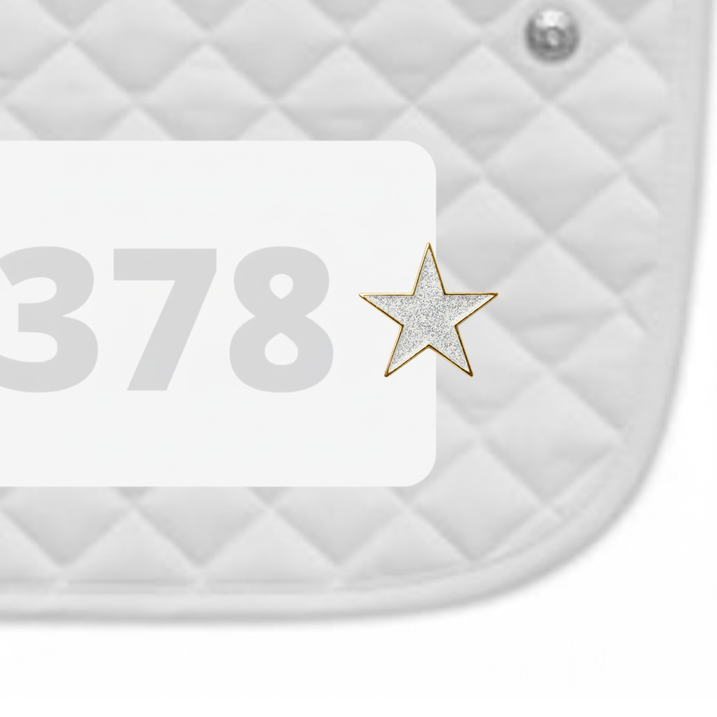 Shinning Star Number Pin Charms