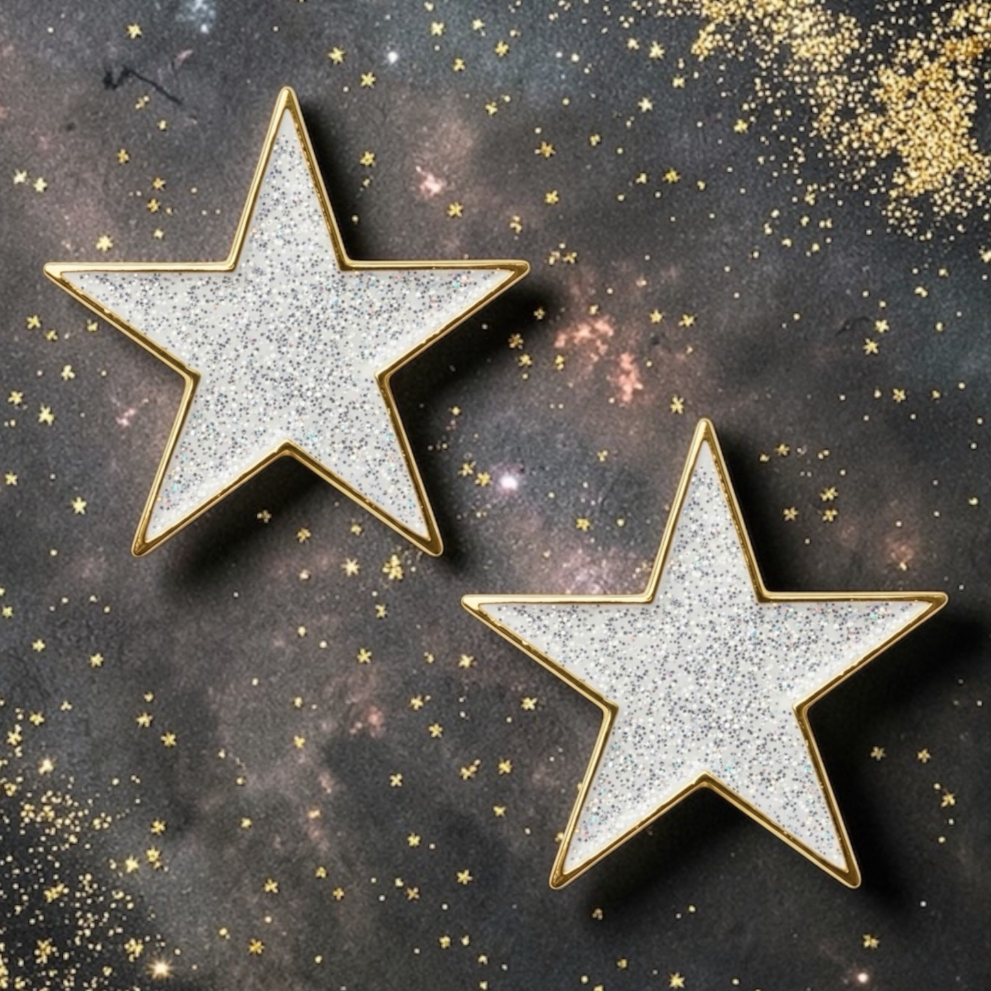 Shinning Star Number Pin Charms