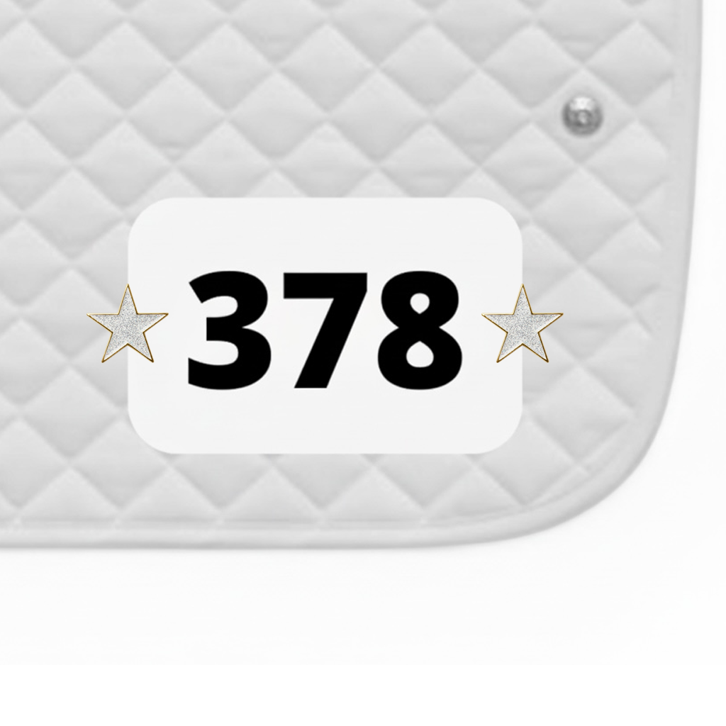 Shinning Star Number Pin Charms