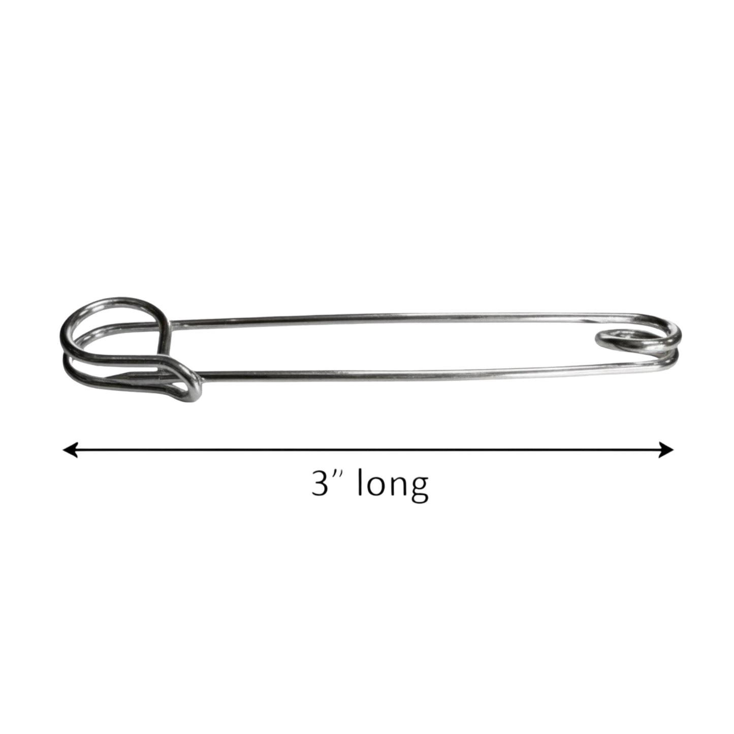 Silver Plain Traditional Stock Pin