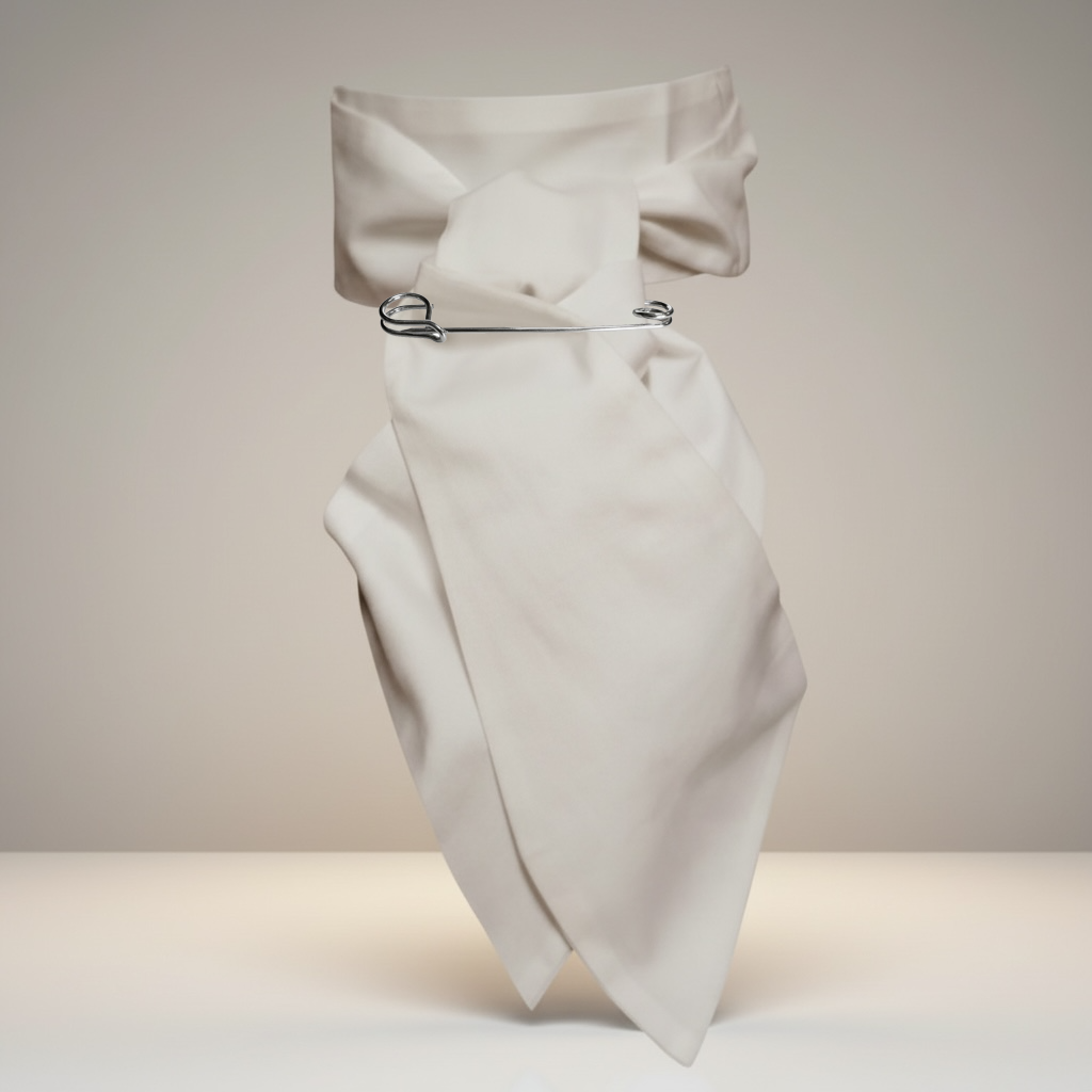 Silver Plain Traditional Stock Pin