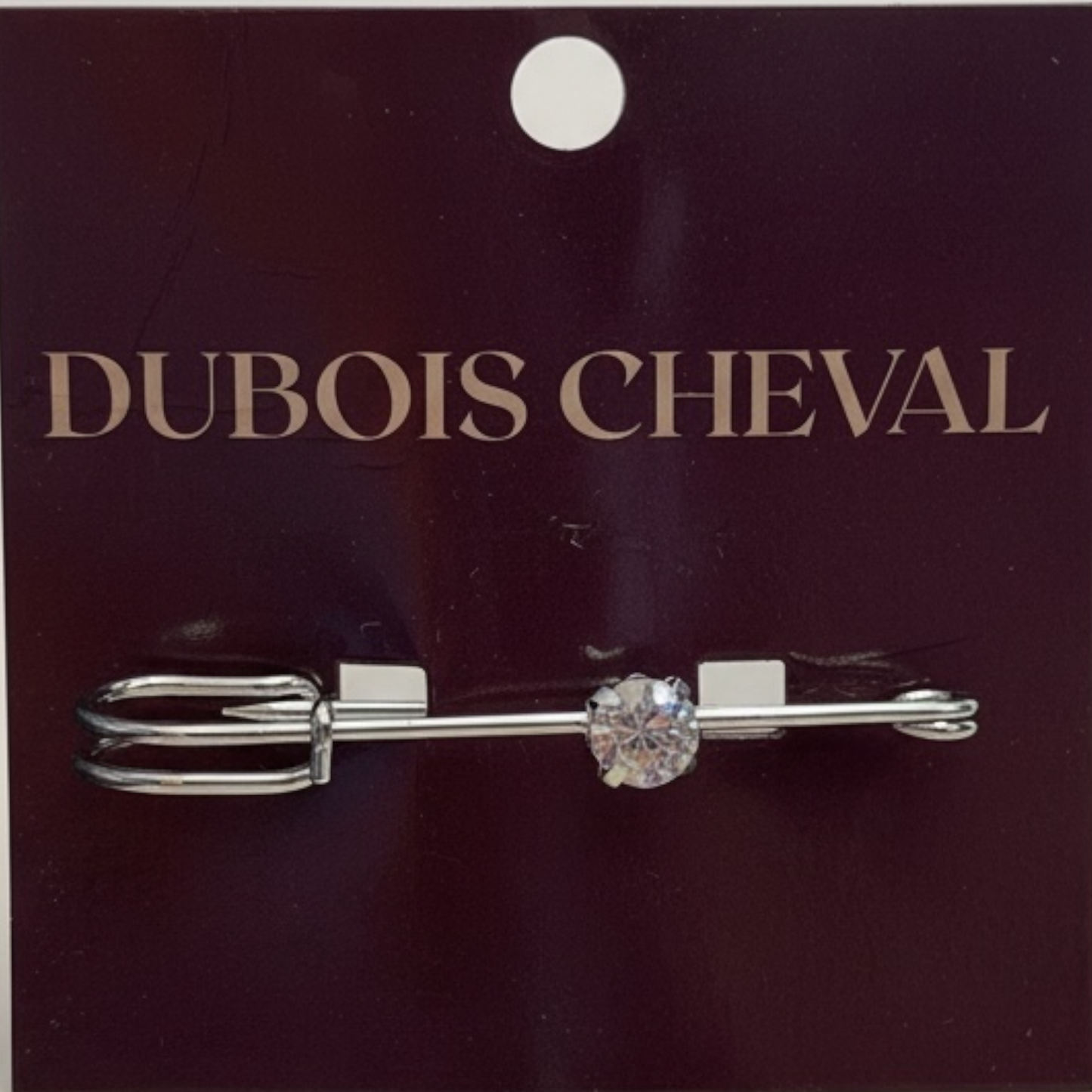 Silver Sparkly Diamond - Luxe Stock Tie Pin