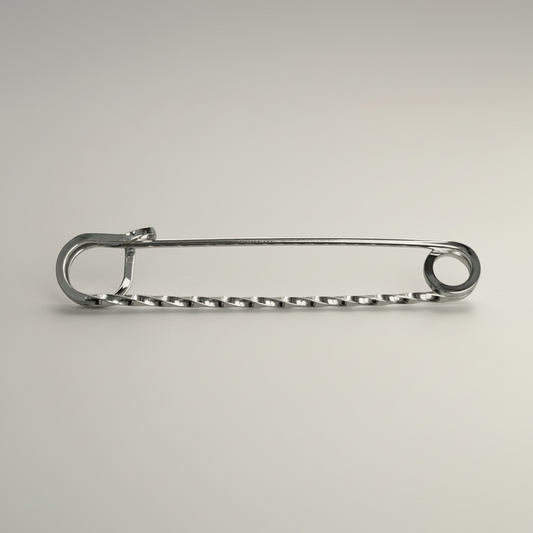 Silver Twisted Traditional Stock Pin