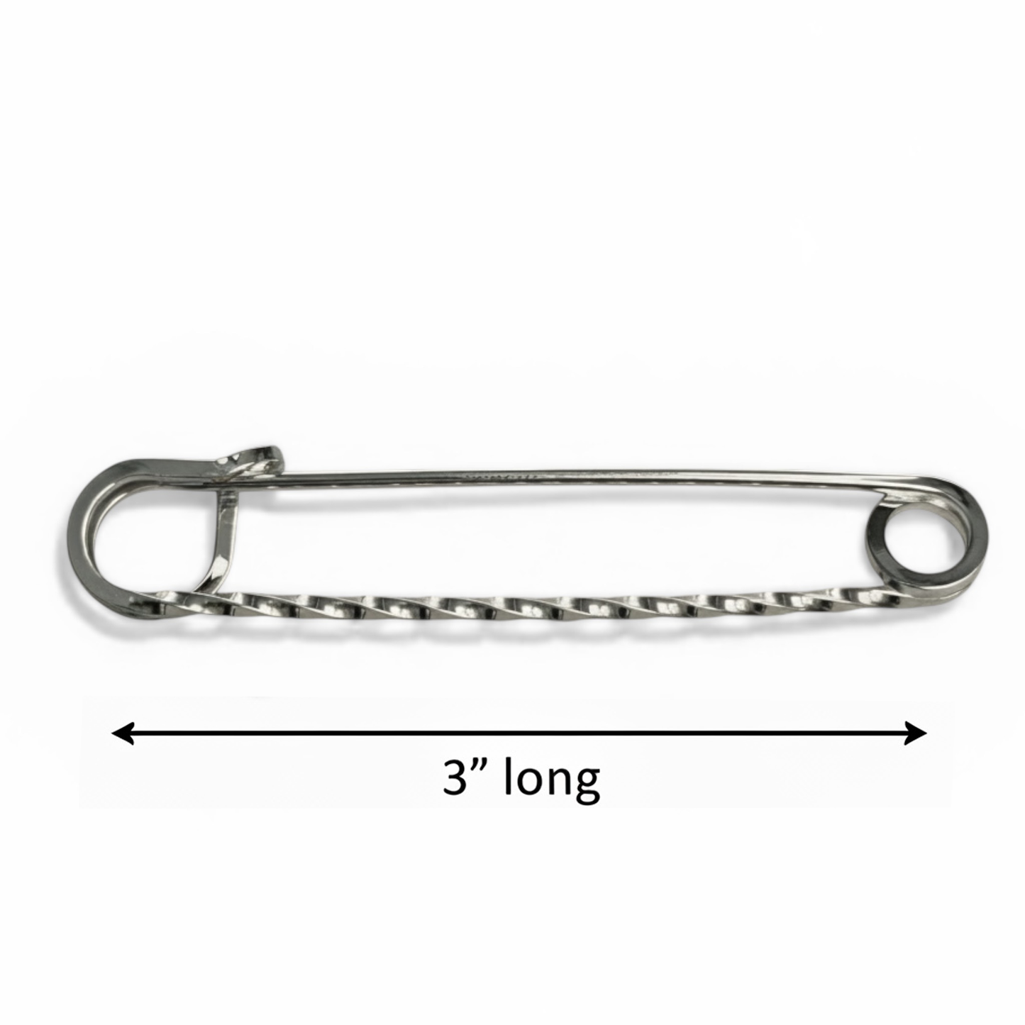 Silver Twisted Traditional Stock Pin