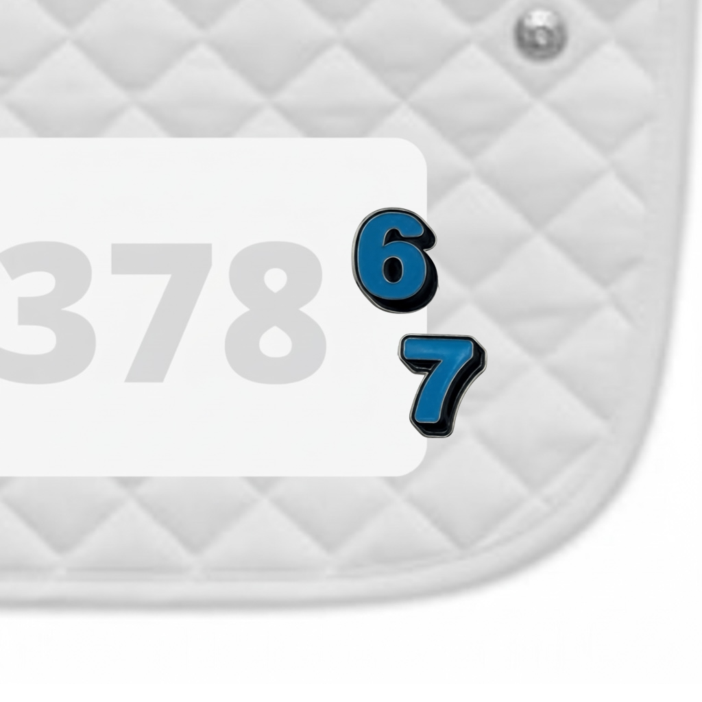 Six Seven Number Pin Charms