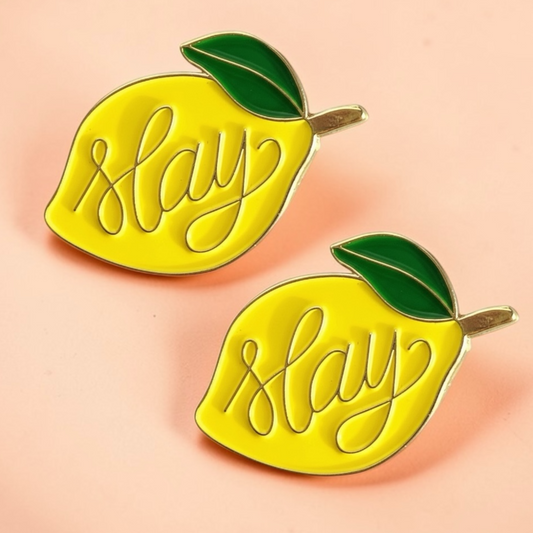 Slay Lemonade Number Pin Charms