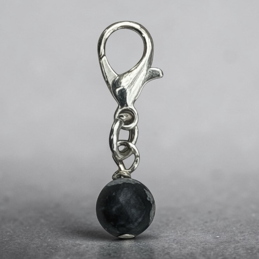 Snowflake Obsidian Protection Charm