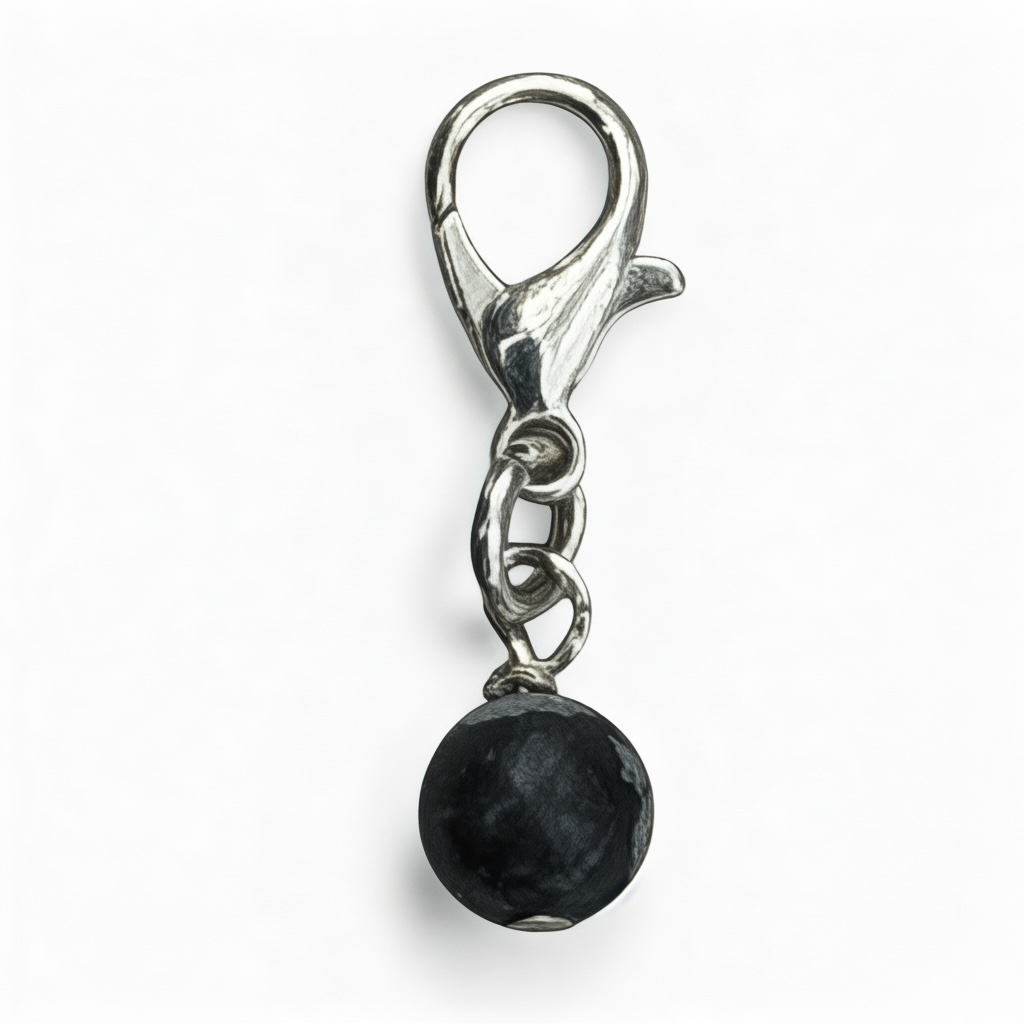 Snowflake Obsidian Protection Charm