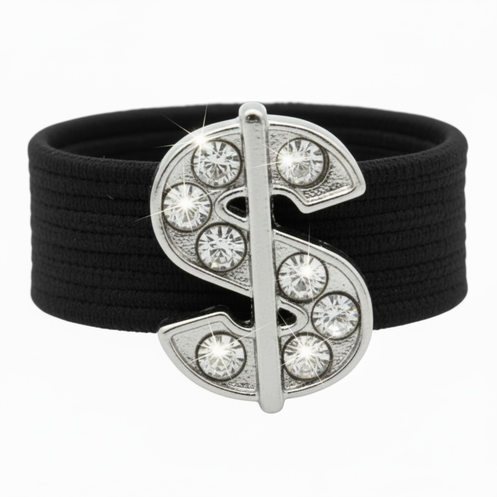 Sparkly Dollar Sign Crop Charm