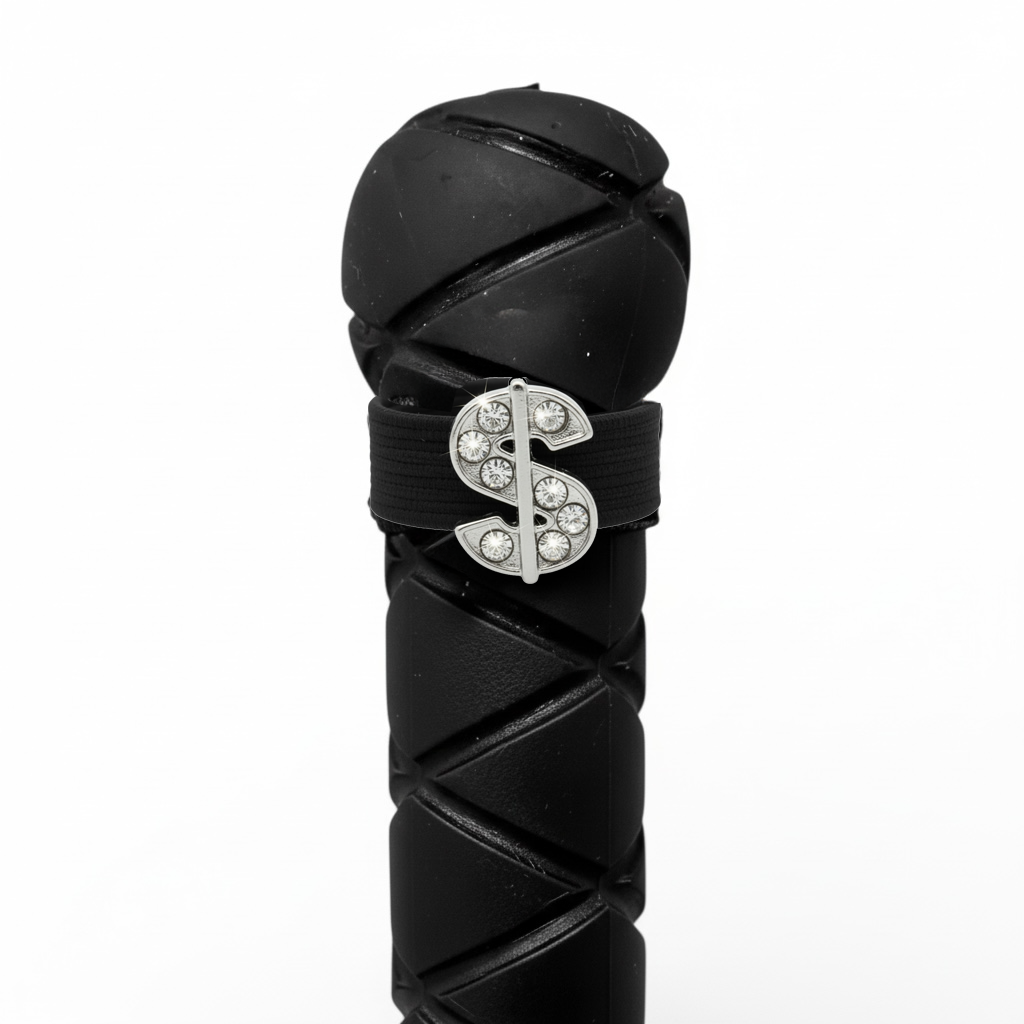 Sparkly Dollar Sign Crop Charm
