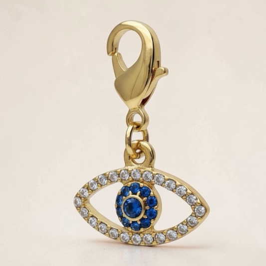 Sparkly Evil Eye Braid Charm