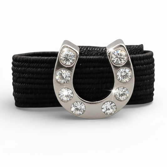 Sparkly Horseshoe Crop Charm