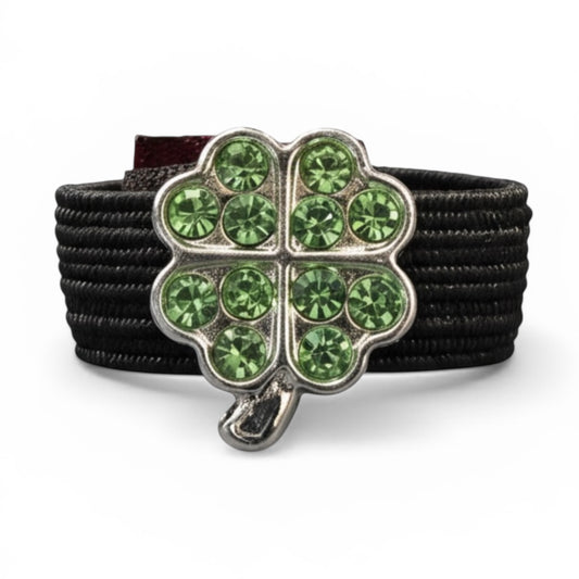 Sparkly Lucky Clover Crop Charm