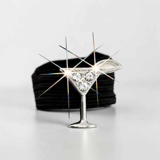 Sparkly Martini Crop Charm