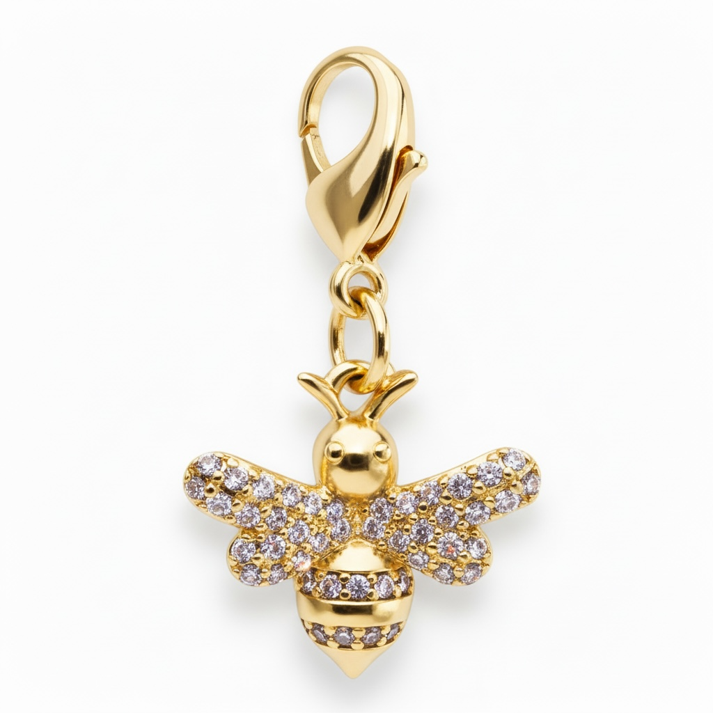 Sparkly Queen Bee Braid Charm