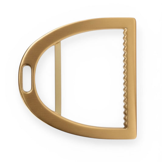 Stirrup Buckle in Brushed Gold