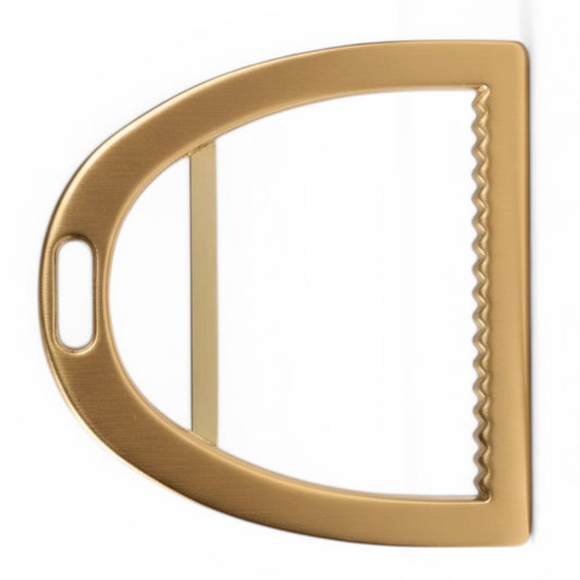 Stirrup Buckle in Brushed Gold
