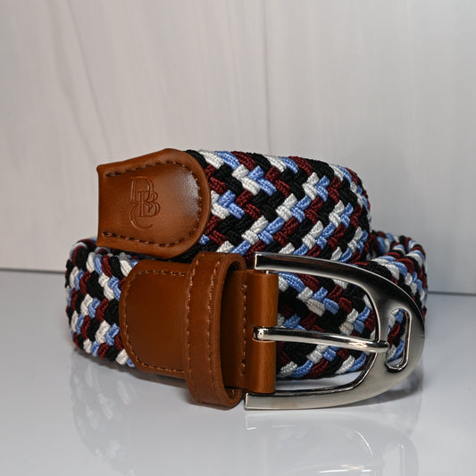 Stretch Stirrup Belt - Terracotta Blue
