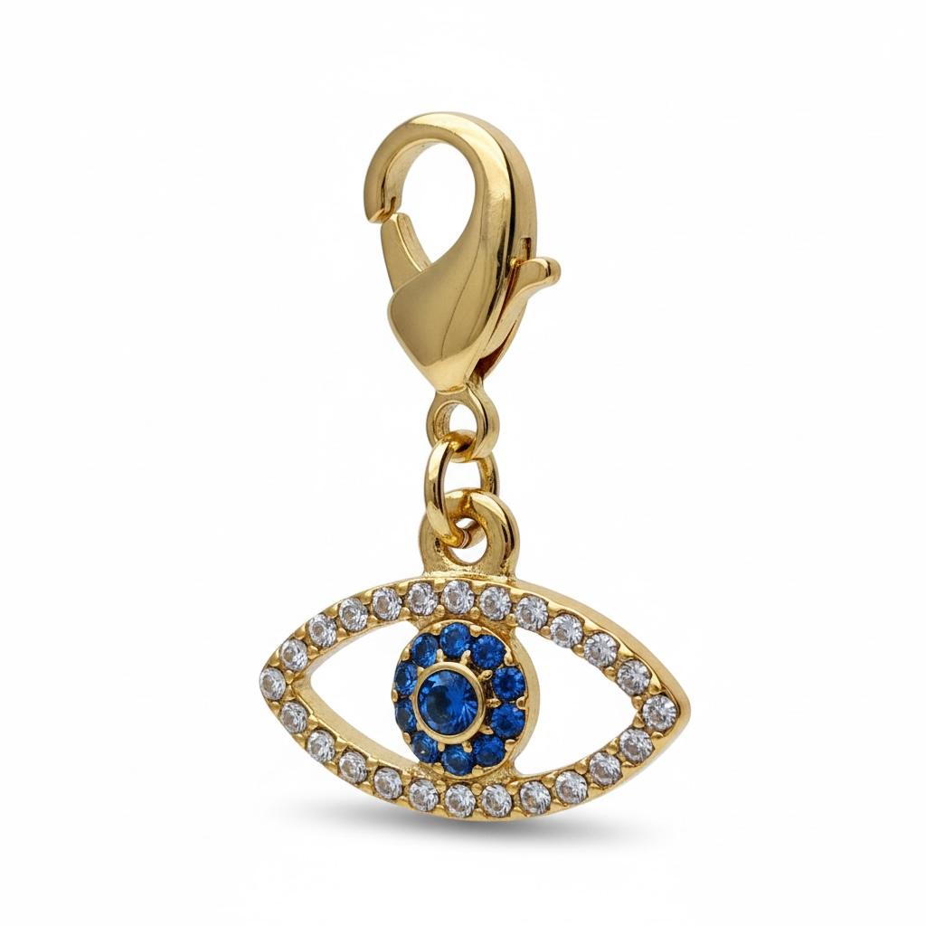 Sparkly Evil Eye Braid Charm