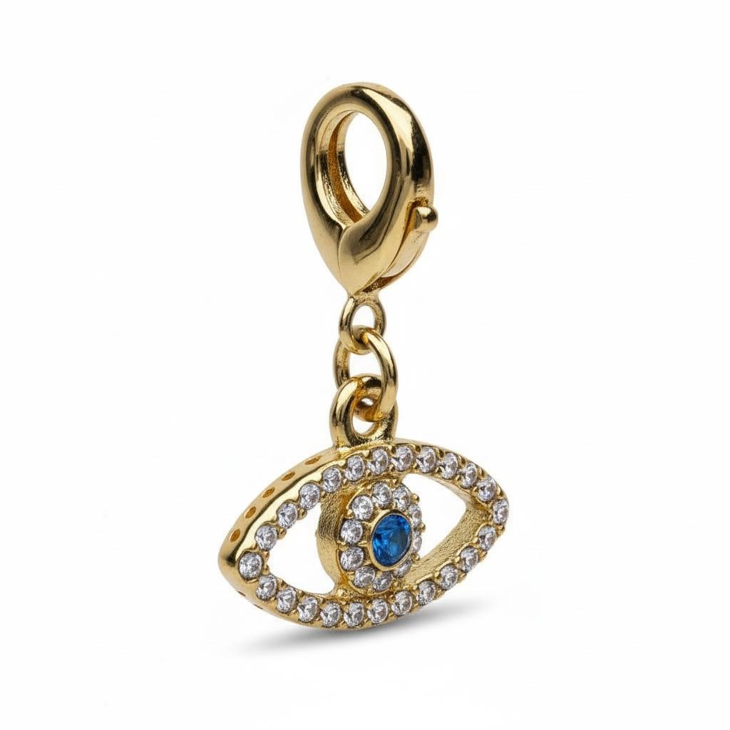 Sparkly Evil Eye Braid Charm