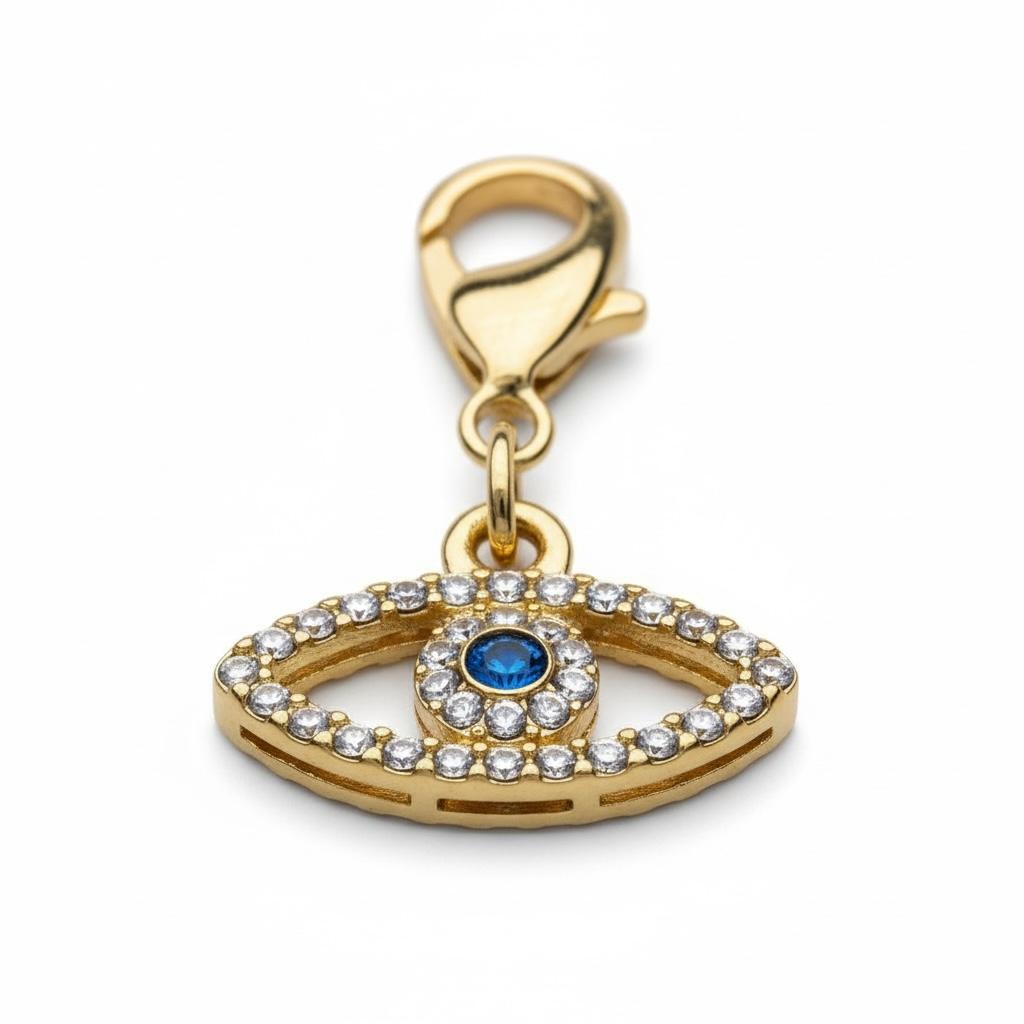 Sparkly Evil Eye Braid Charm