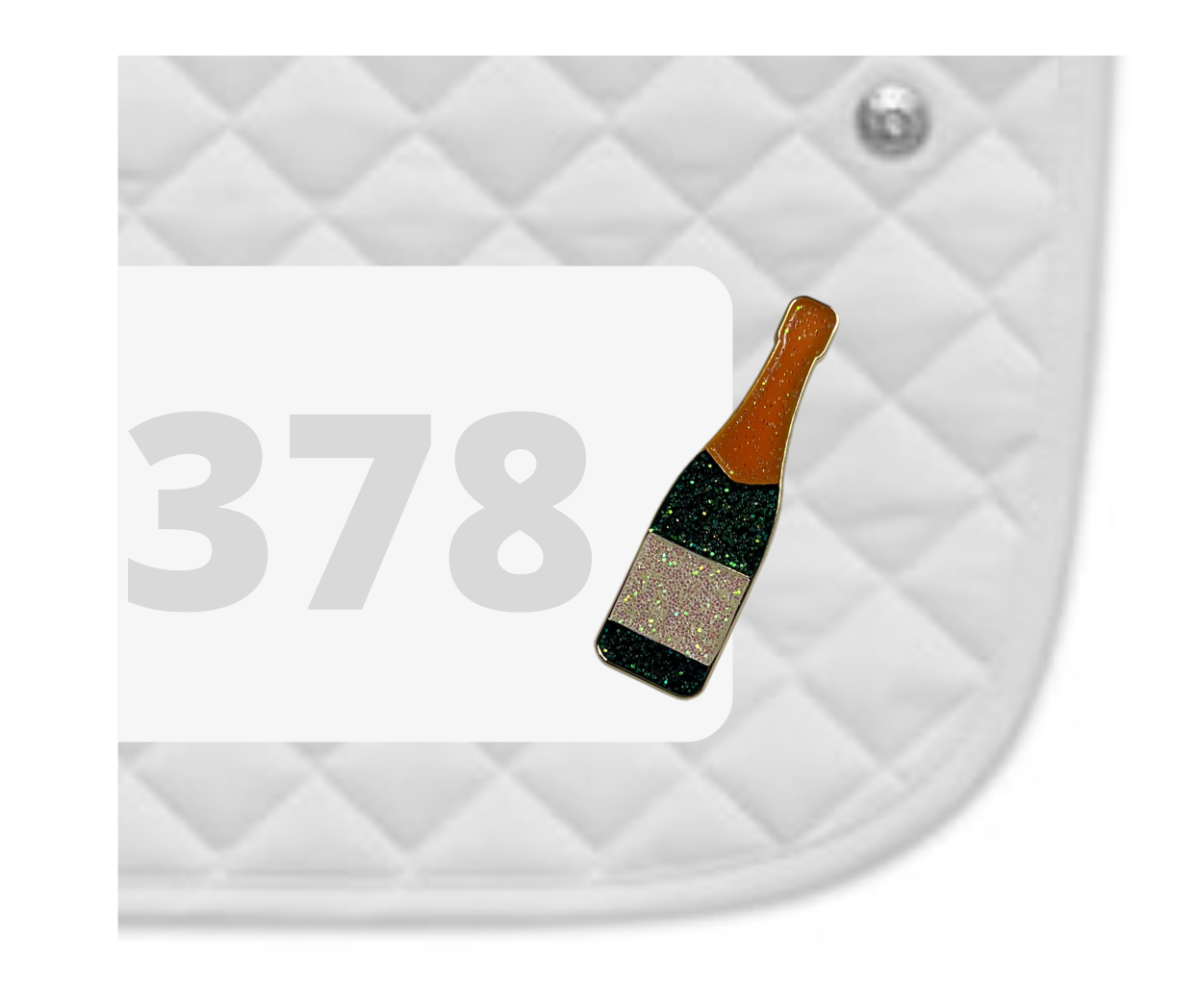 Champagne Celebration Number Pin Charm