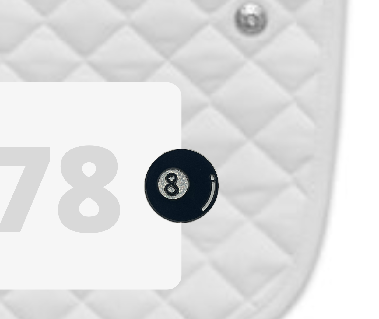 Magic 8 Ball Number Pin Charm