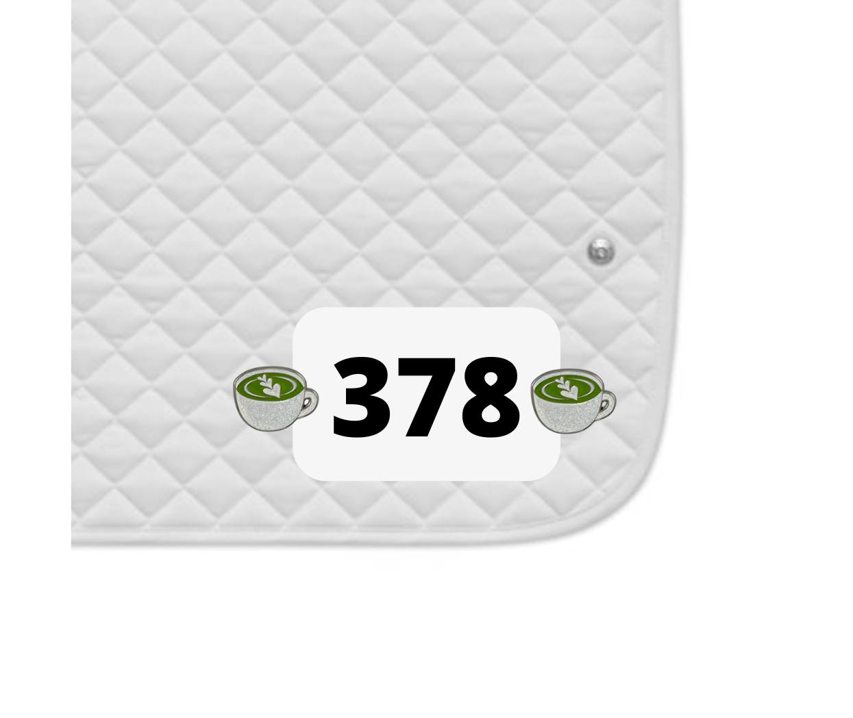 Matcha Number Pin Charm