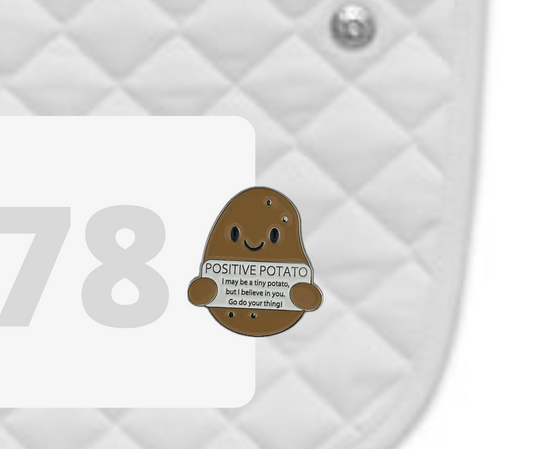 Positive Potato Number Pin Charms
