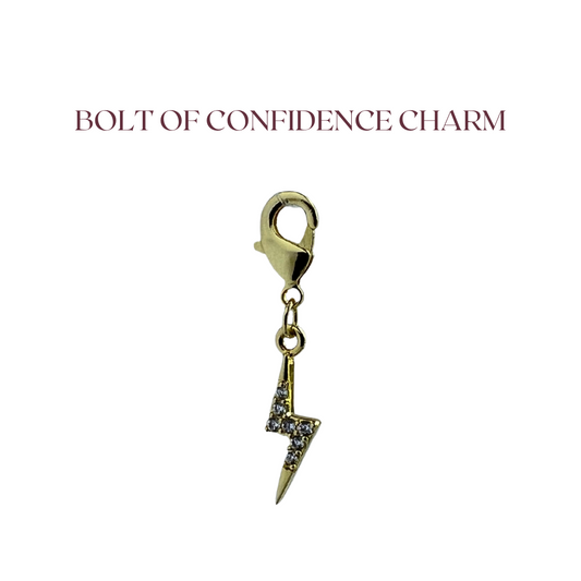 Confidence Bolt Gold Bonnet Charm