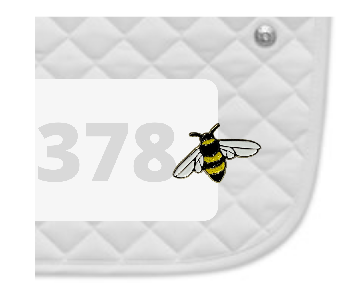Bumble Bee Number Pin Charm